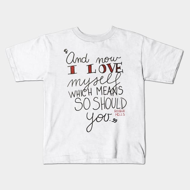 Regina Mills accepting herself Kids T-Shirt by cristinaandmer